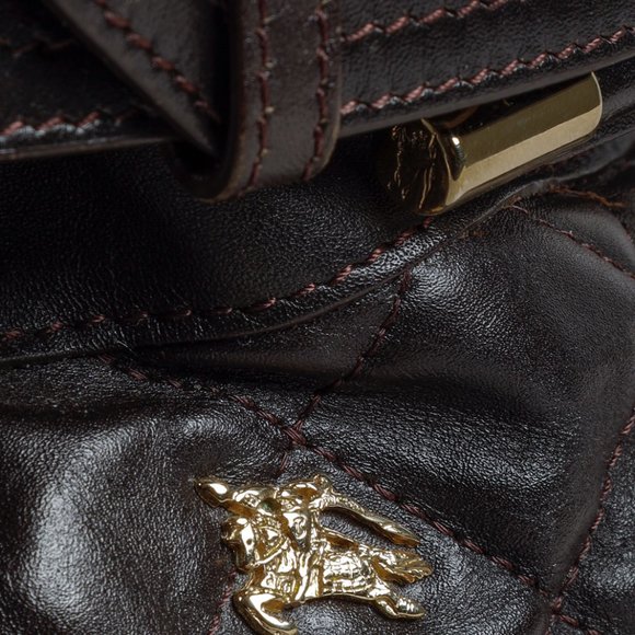 Burberry Prorsum Dark Brown Leather Beaton Bag - Picture 8 of 13